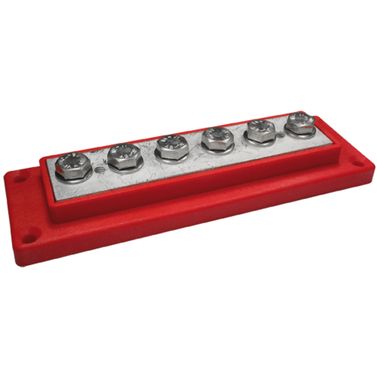 Koblingsterminal 6 x maks 50 mm² (M8) Rød