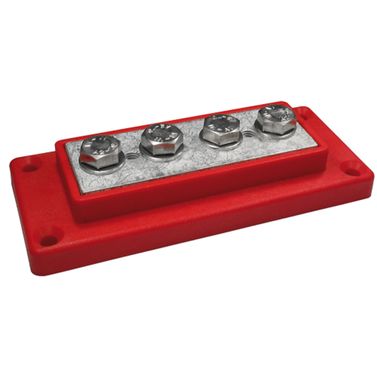 Koblingsterminal 4 x maks 50 mm² (M8) Rød