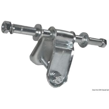 Siderullebrakett, rett 40 mm