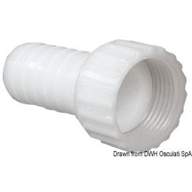 Lige slangeadapter med indvendigt gevind 3/4" x 16 mm