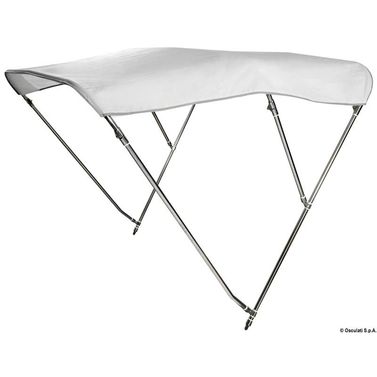 3-bågs bimini hög AISI316 Ø 25 mm 170/180 cm vit