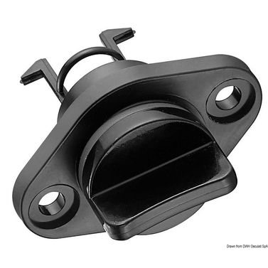 Dräneringsplugg i nylon med säkerhetslås 50 x 34 mm