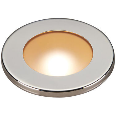 Polis infälld LED-lampa med grunt infällningsdjup vit + röd