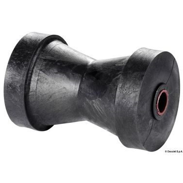 Centralrulle, svart 130 mm