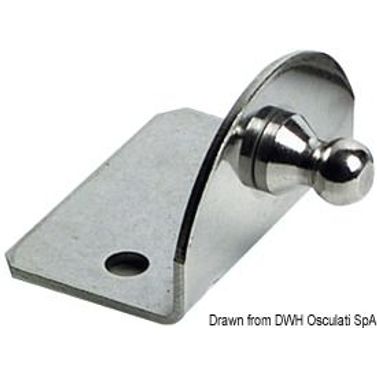 Kompakt 90° fästplatta 10 mm utvändig