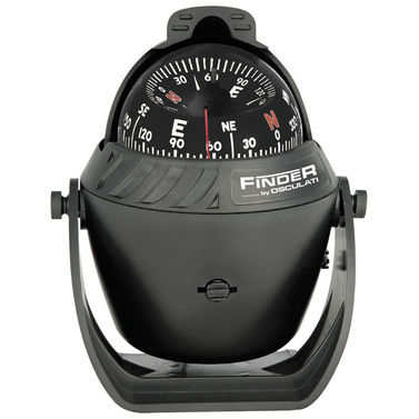 Finder kompass 2" 5/8 med brakett svart/svart
