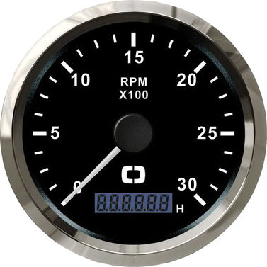 Kierroslukumittari 0-3000 RPM musta/kiiltävä