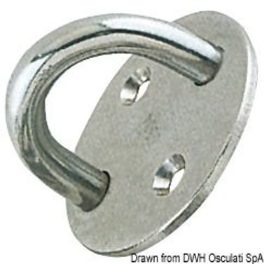 Platta med U-bult 6 mm