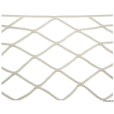 Lämpöhitsattu valkoinen verkko kaidevaijeriin 600mm x 100mm