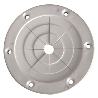 Skotmonteret stangholder 100mm hvid