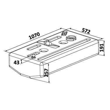 Brændstoftank PE 120 l