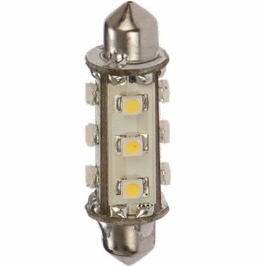 Nauticled lantern spollampa 42mm 10-30vdc 1,2/10W vit