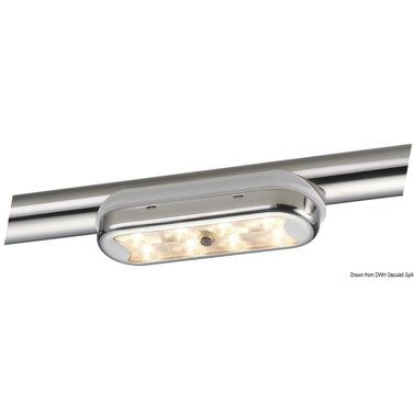 BIMINI kompakt taklampe 8 HD LED buet bunn med bryter