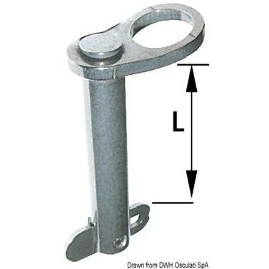Lukitustappi AISI 316 100 mm Ø 10 mm B