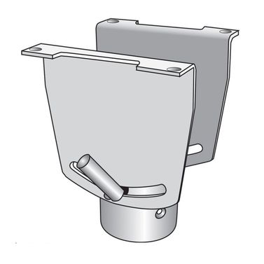 Toppbeslag vinklingsbart Ø80 mm