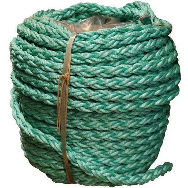 Fyrslagen superflex tross med öga, grön 32mm 110m