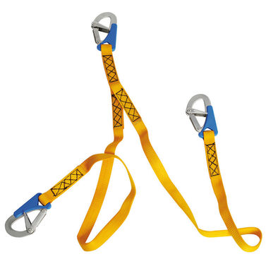 Euro Lightline säkerhetslina 2 m + 3 snabböppnande schackel