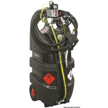 Bensiinisäiliö pyörillä ADR-testattu 110 l