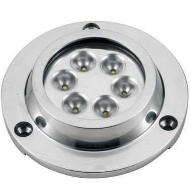 Overflatemontert undervannslys 14,2 W 8-30 V 6 LED blå.