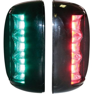 Lalizas LED Lanterne Styr-/Bagbord sæt 2nm Sort