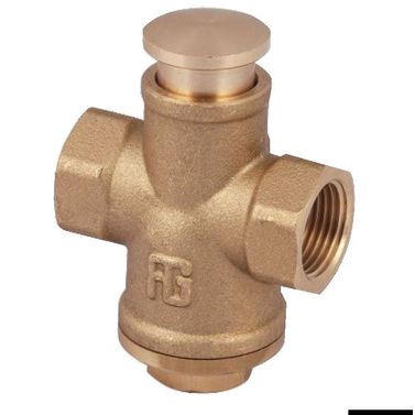 Tryckknappskran i mässing 3/8"