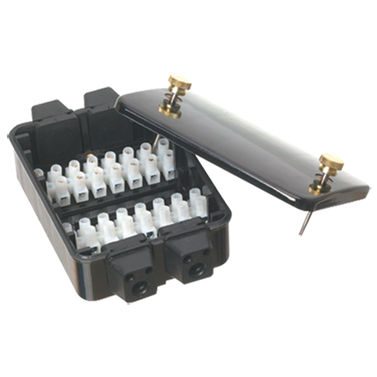 Sähköliitäntäkotelo roiskevesisuojattu 8 johdinta.