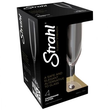 Strahl samppanjalasi polykarbonaatti 166 ml. 4 kpl 