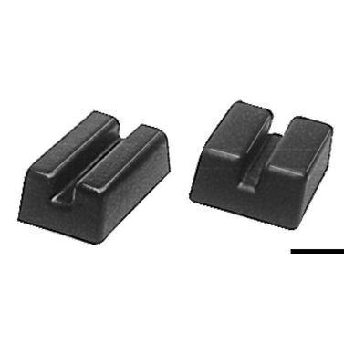 Svart PVC-endestykke 55x21 mm