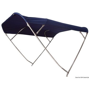Shade Master Inox Depth fällbar bimini 235/250 cm