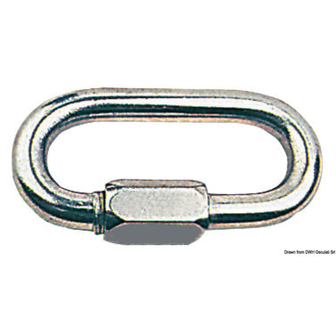 Karabinkrok med skrueåpning AISI 316 5 mm