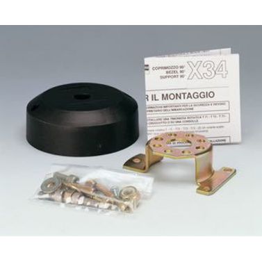 Ultraflex monteringsflange sort 90 gr.