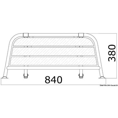 Agterplatform 840 mm