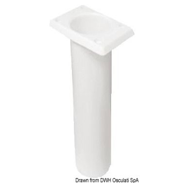 UV-stabiliserad fyrkantig spöhållare i polyeten vit 230mm