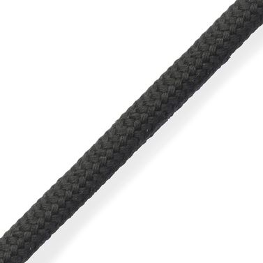 Mattbraid Gripvennlig Tau Ø12 mm Metervare Svart