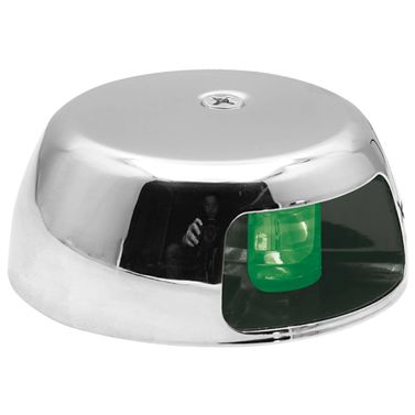 Lanterne LED Rustfri, Styrbord, 1nm / <12 m båd