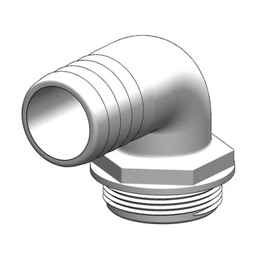 Trudesign Koppling til Aquavalve Hvit, 90°, 25mm