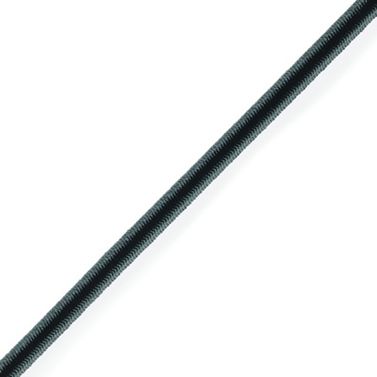 Shockcord Elastisk Reb Ø3 mm Metervare Sort
