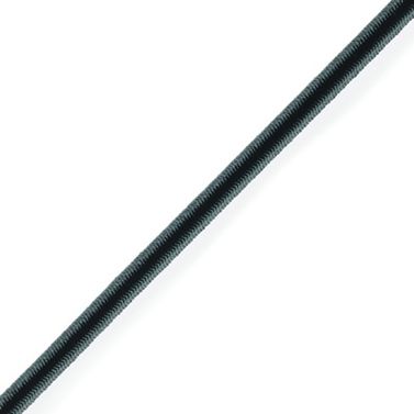 Shockcord Elastisk Tau Ø3 mm Metervare  Svart