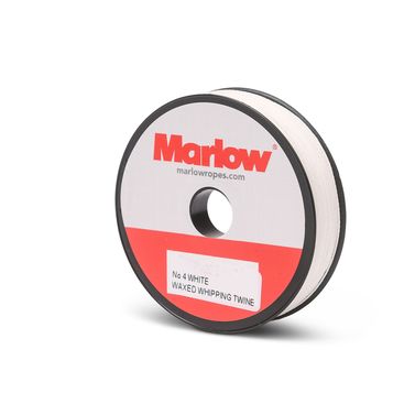 Marlow Tagging Twine Waxed 0,8 mm x 41 m, hvit