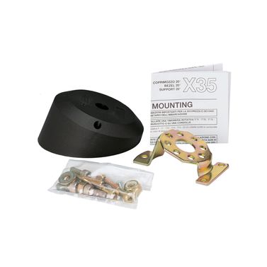 Ultraflex monteringsflange sort 20 gr.