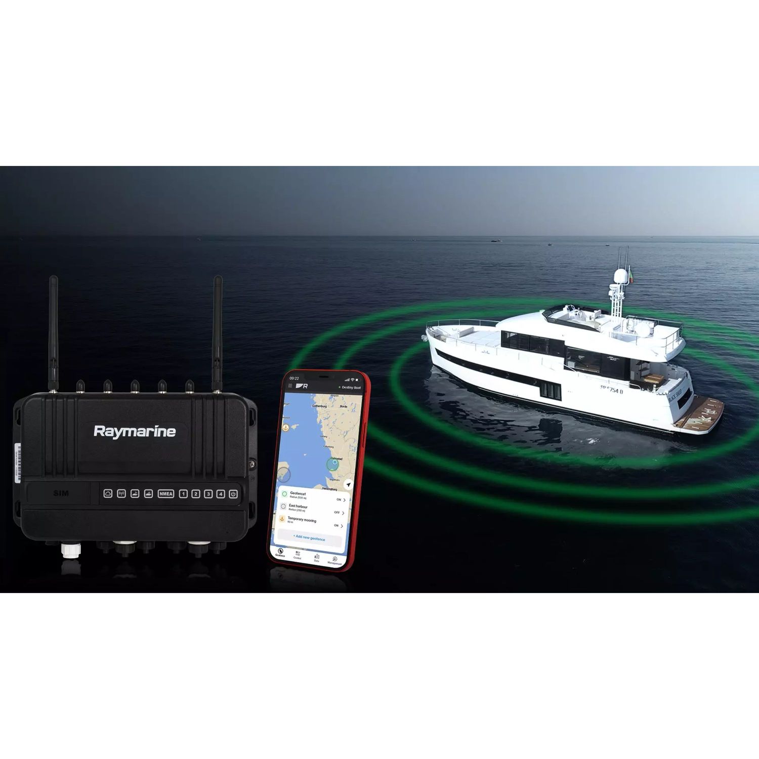 Raymarine YachtSense Link -merireititin