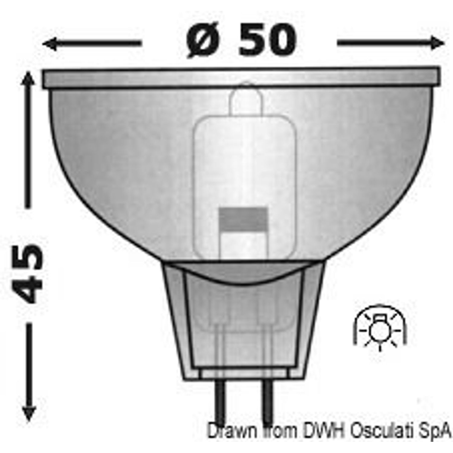 Halogeenilamppu MR 16 24 V