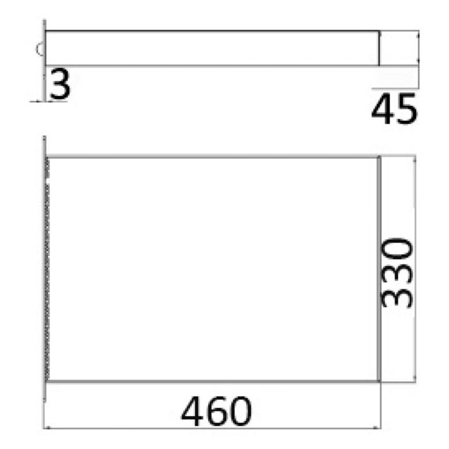 Nedfellbar badestige standard AISI316 3 trinn
