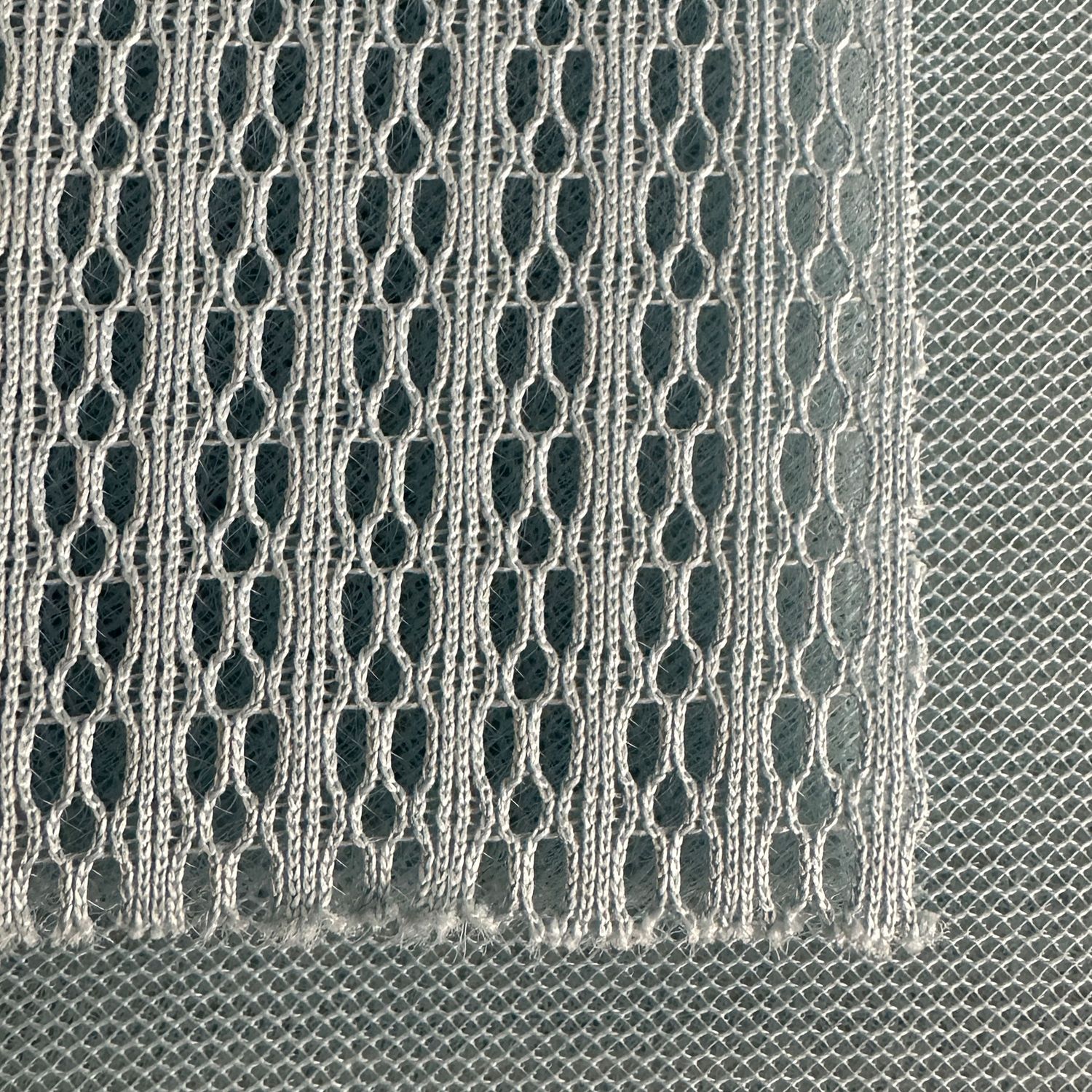 Airmesh-stoff 3D Ytbekledning med backing 2mm Blå