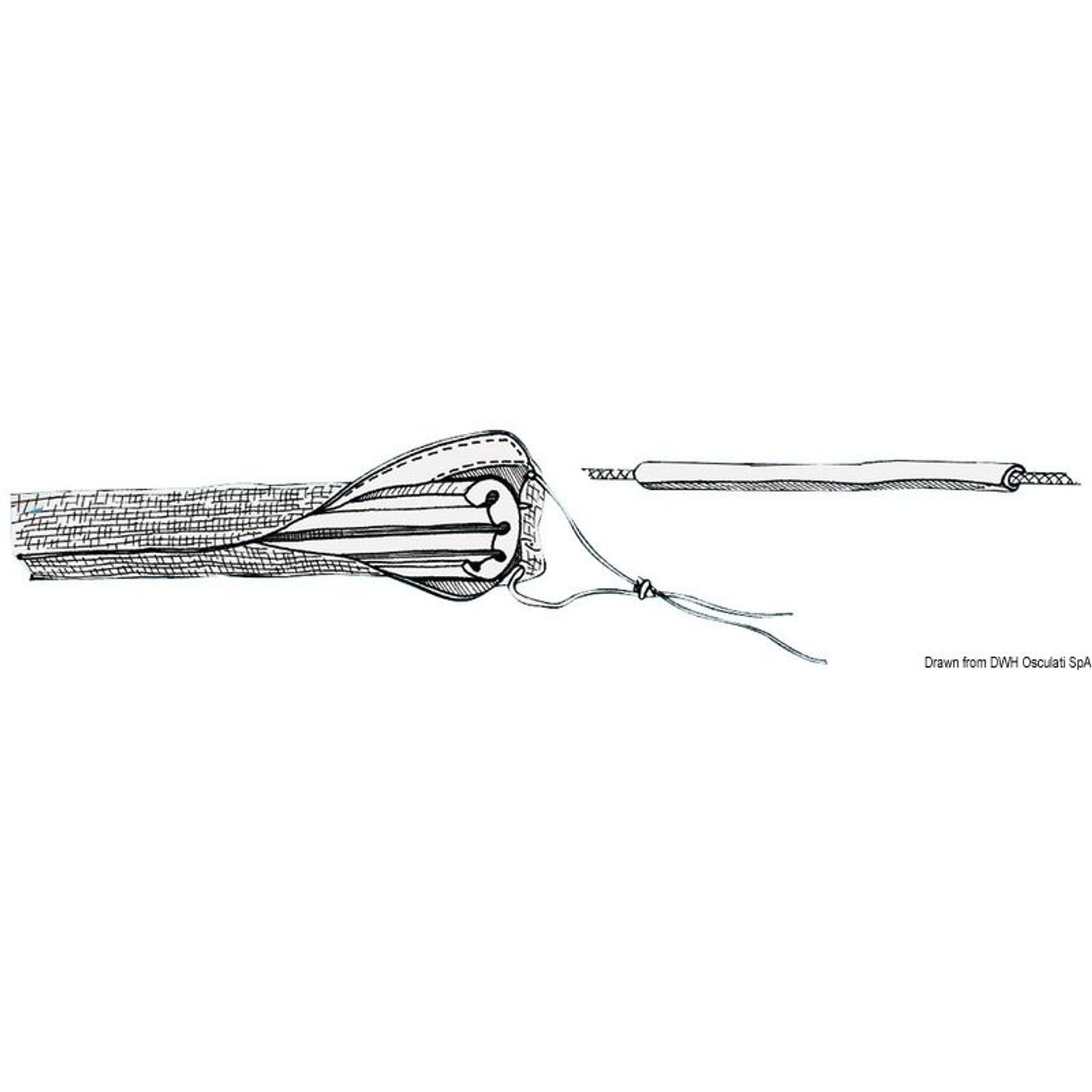 Stagbeskytter hvid 100 cm