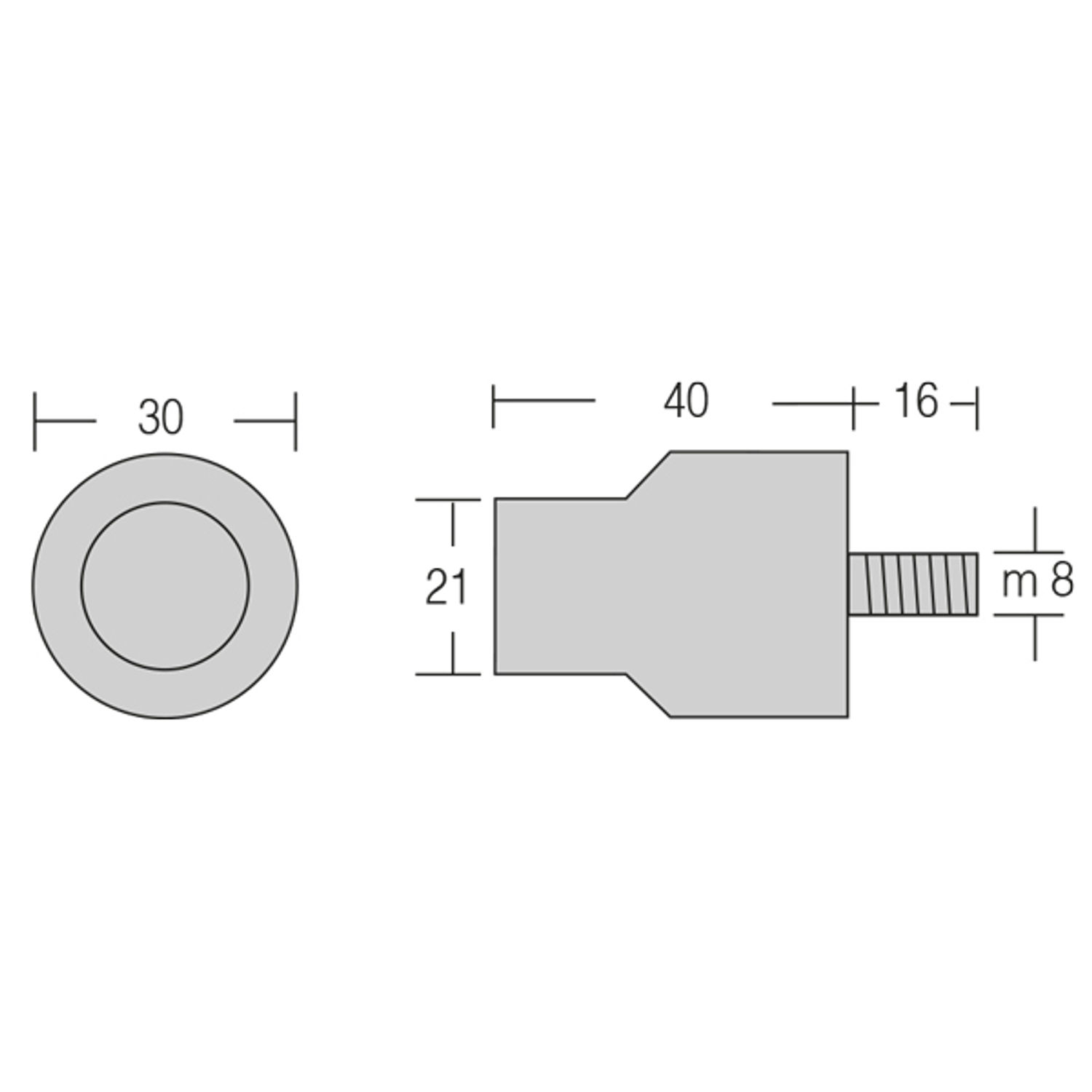 1852 Yanmar-motor sink 8-10hk L40 Ø21 M8