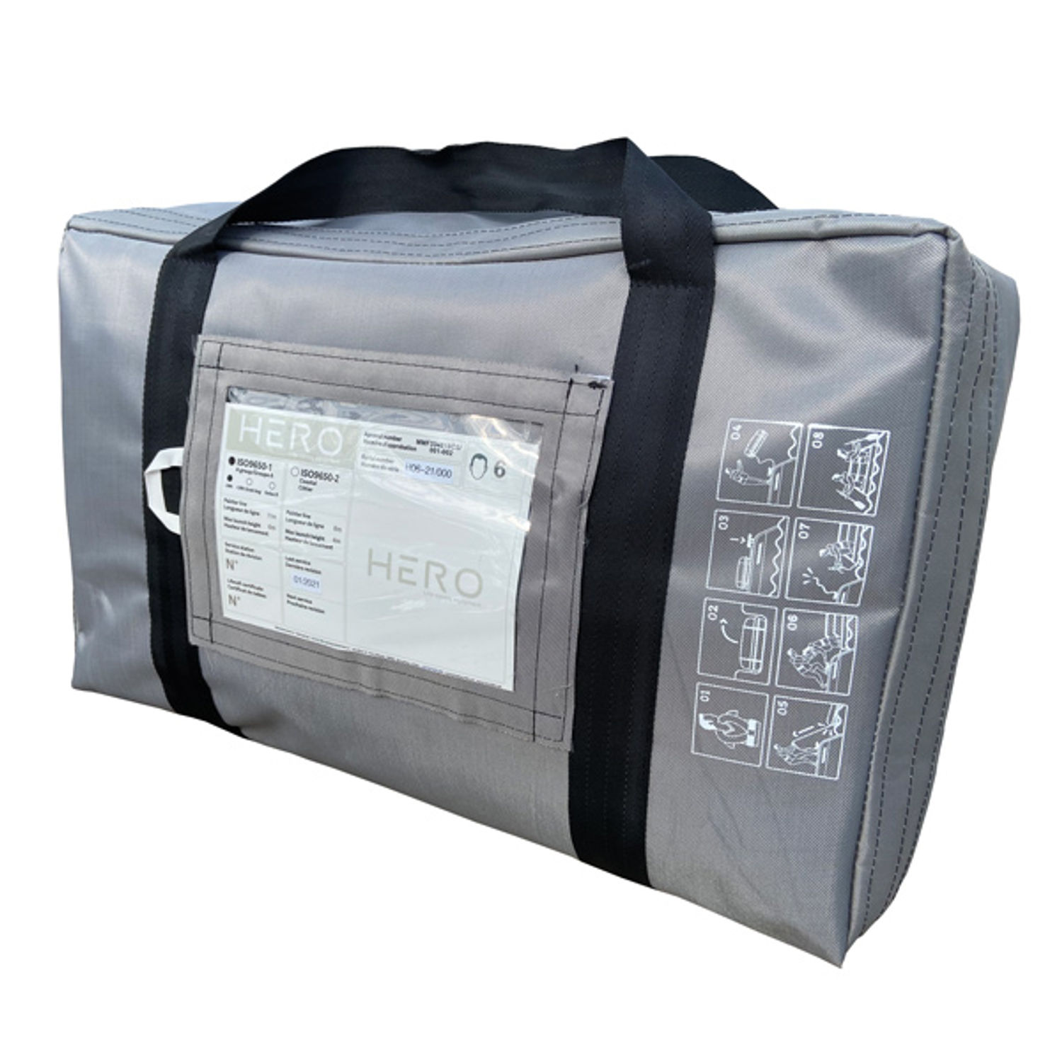 Hero Liferaft ISO9650-1 OFFSHORE 8 personer i bag