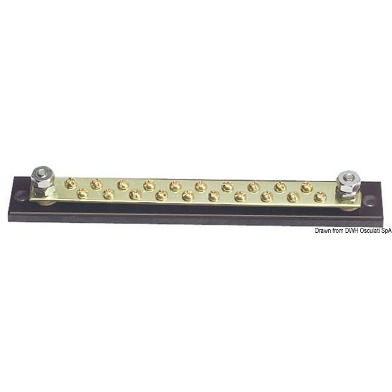 Bus-bar elektrisk koblingsplint 20 x 4 mm
