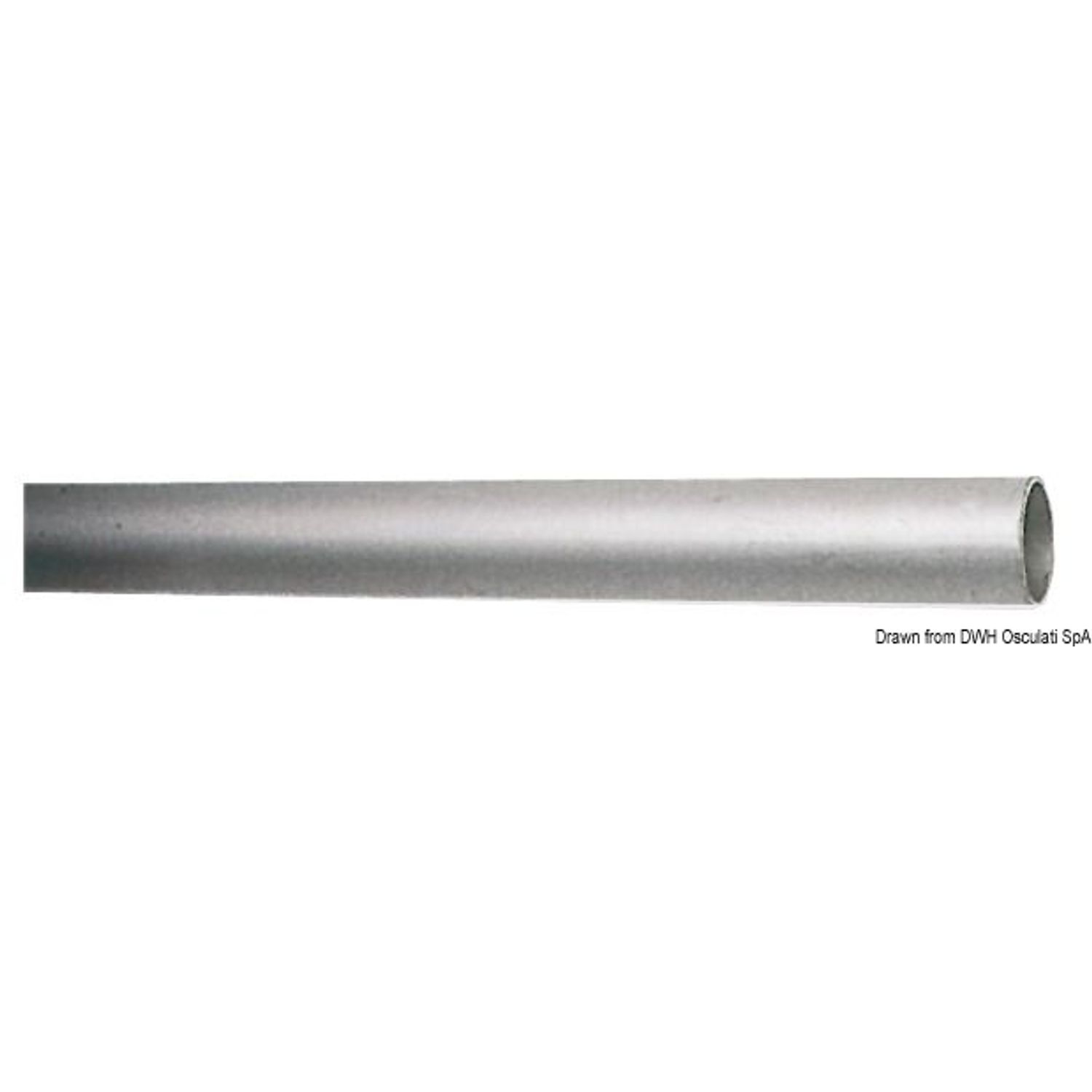 Anodisert lettmetallrør Ø 60x1.5 mm x 3 m