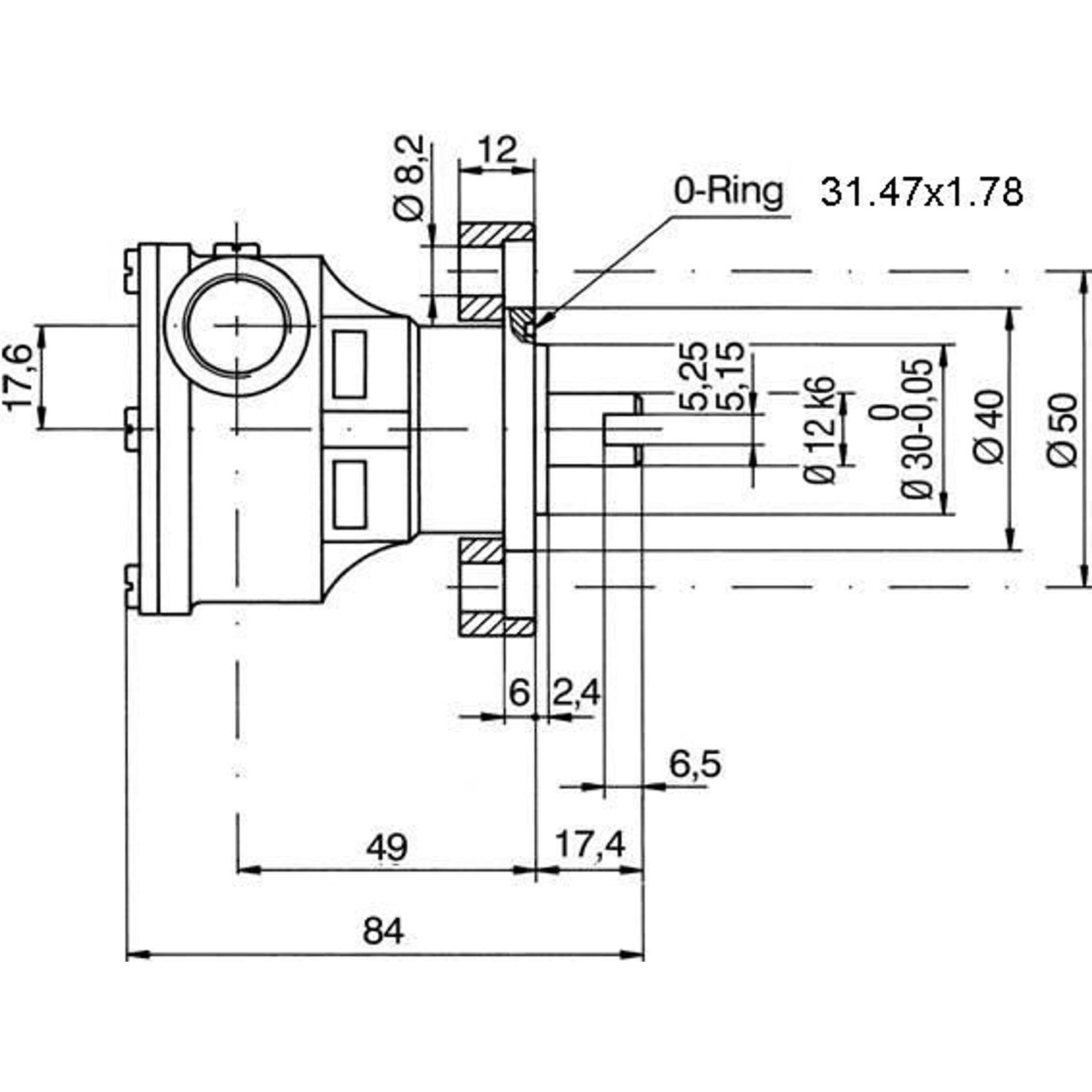 Ancor impelleri pumppu moottorille ST135